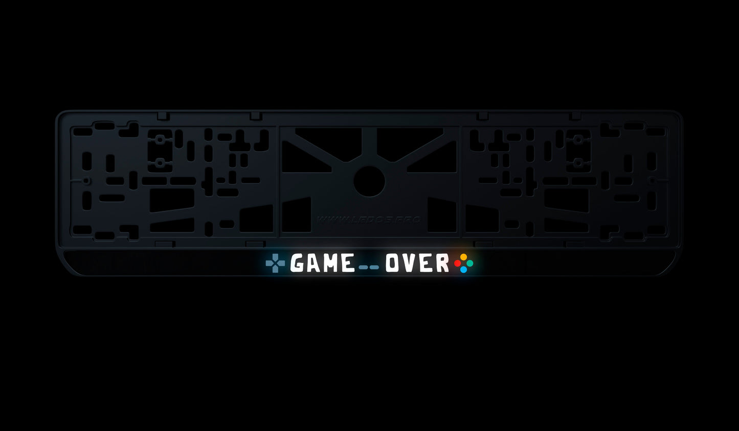 Nummernschildrahmen: Game Over (Stil Nr. 2)
