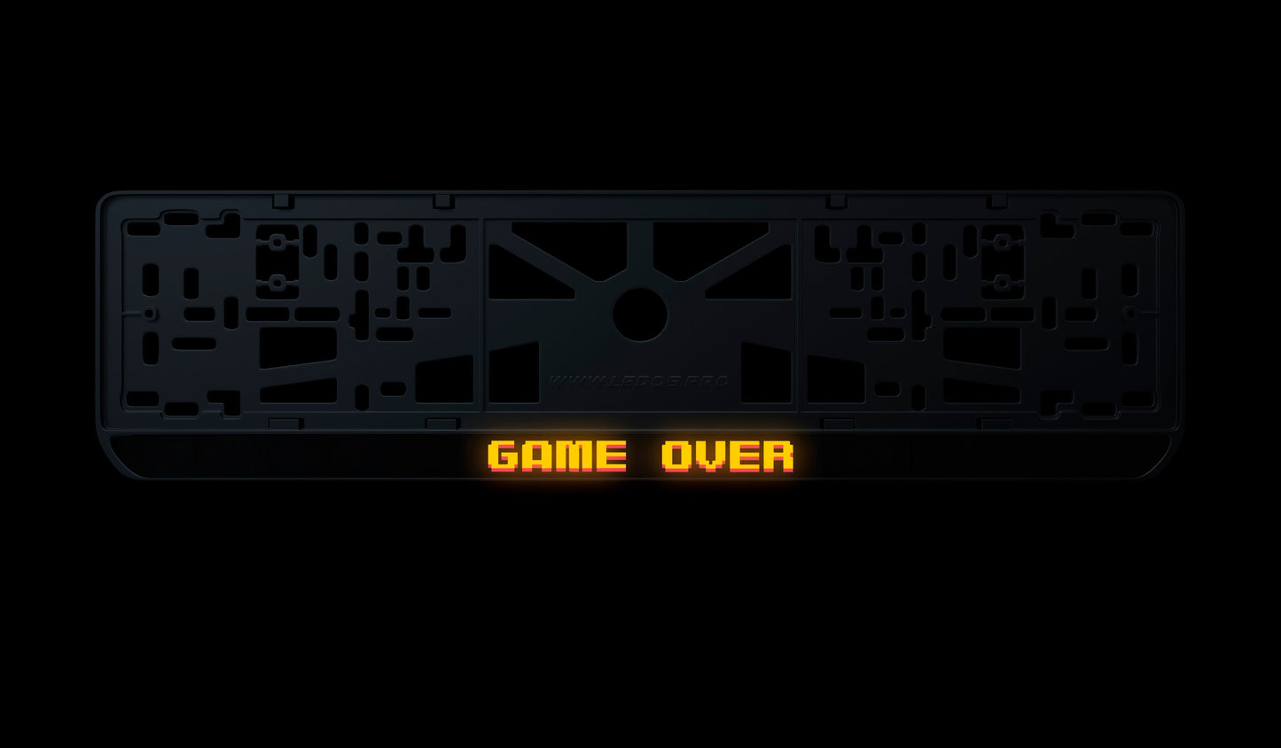 Ramka tablicy rejestracyjnej: Game Over (style #1)