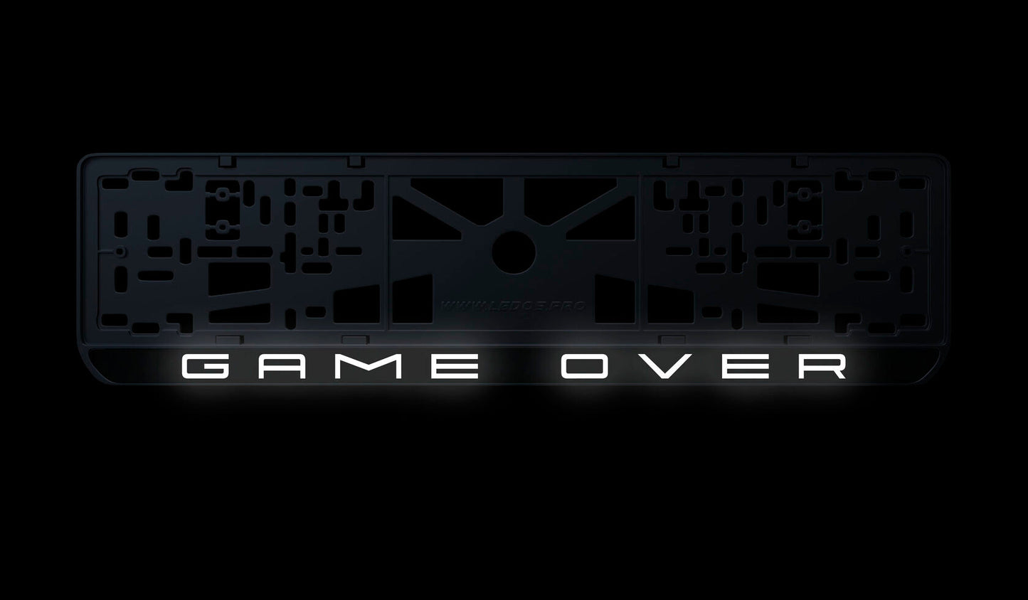 Ramka tablicy rejestracyjnej: Game Over (style #3)