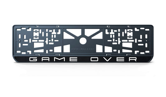 Ramka tablicy rejestracyjnej: Game Over (style #3)