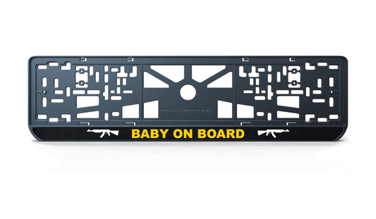 Ramka tablicy rejestracyjnej: Baby on board