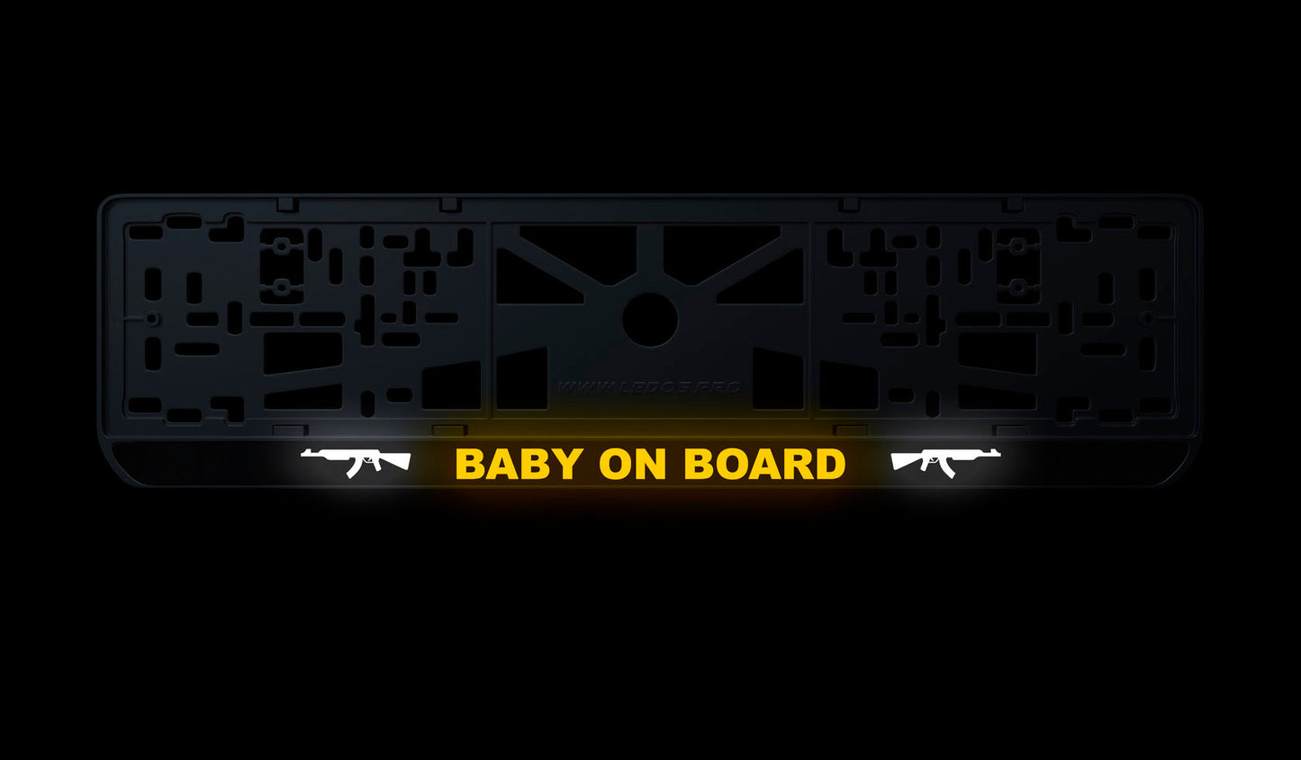 Ramka tablicy rejestracyjnej: Baby on board