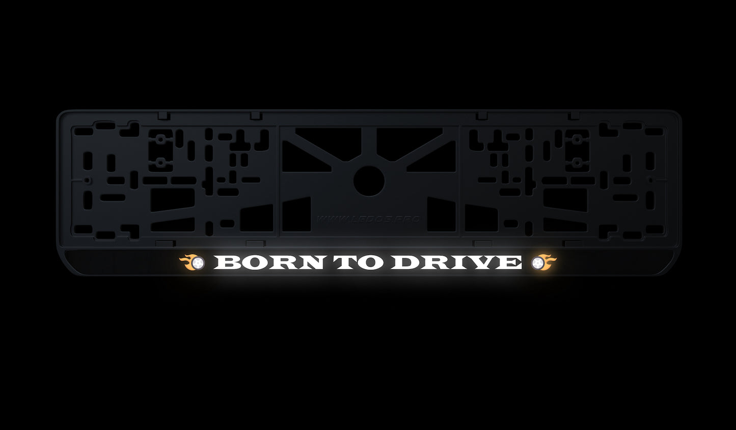 Ramka tablicy rejestracyjnej: Born to drive
