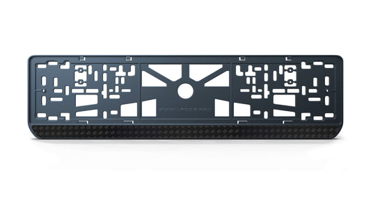 Ramka na tablicę rejestracyjną: Carbon (styl #2)