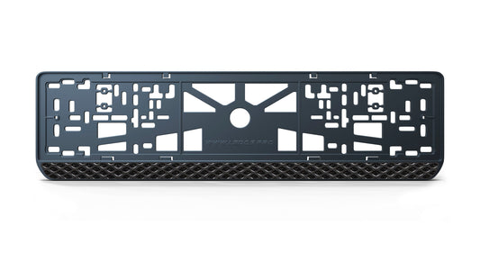 Ramka na tablicę rejestracyjną: Carbon (styl #6)