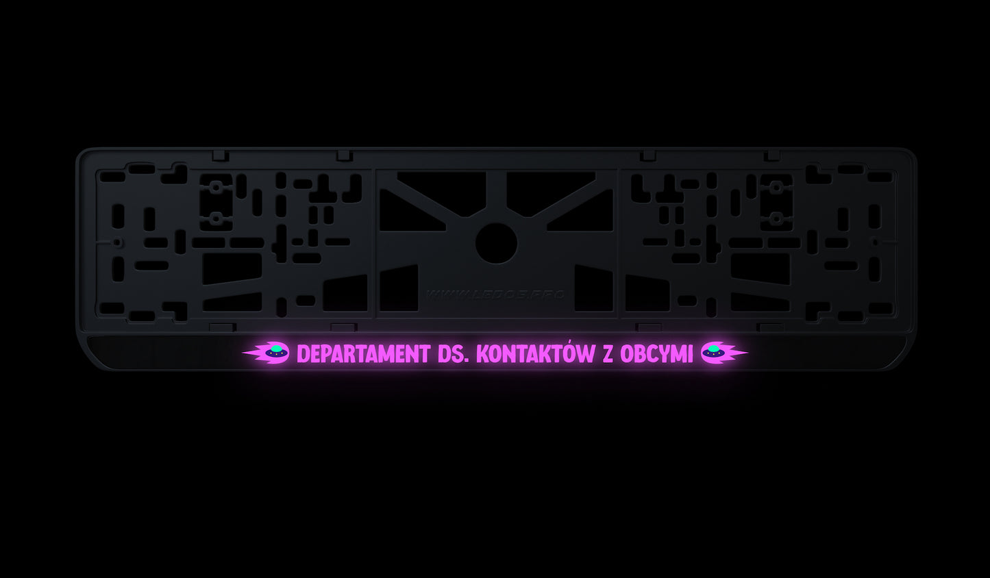 Ramka tablicy rejestracyjnej: Departament ds. kontaktów z obcymi