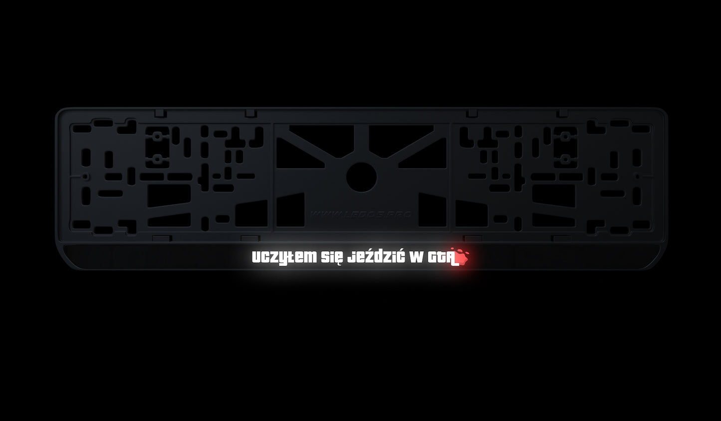 Ramka tablicy rejestracyjnej: Uczyłem się jeździć w GTA