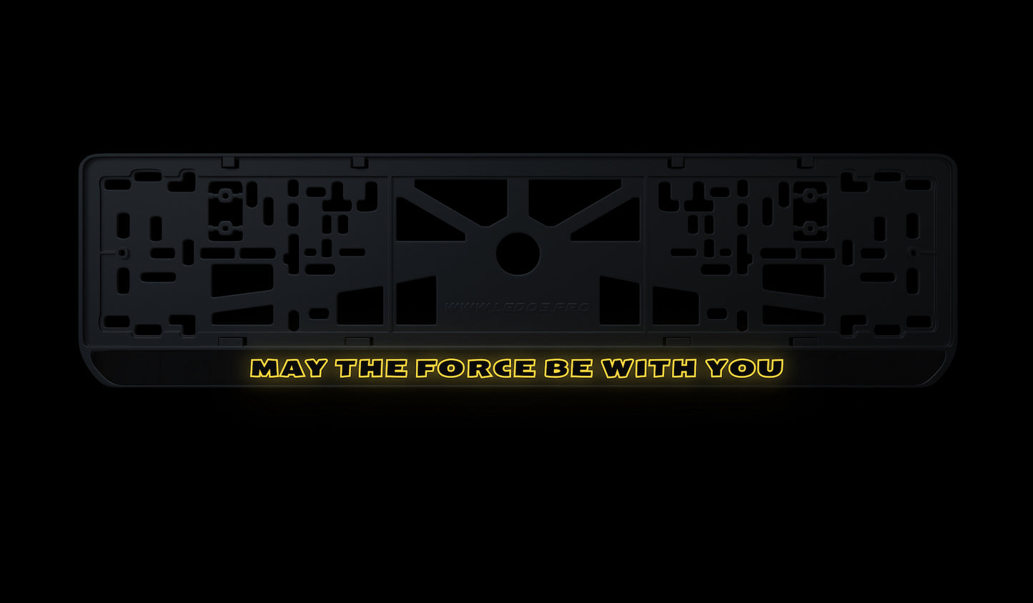 Ramka tablicy rejestracyjnej: May the Force be with you
