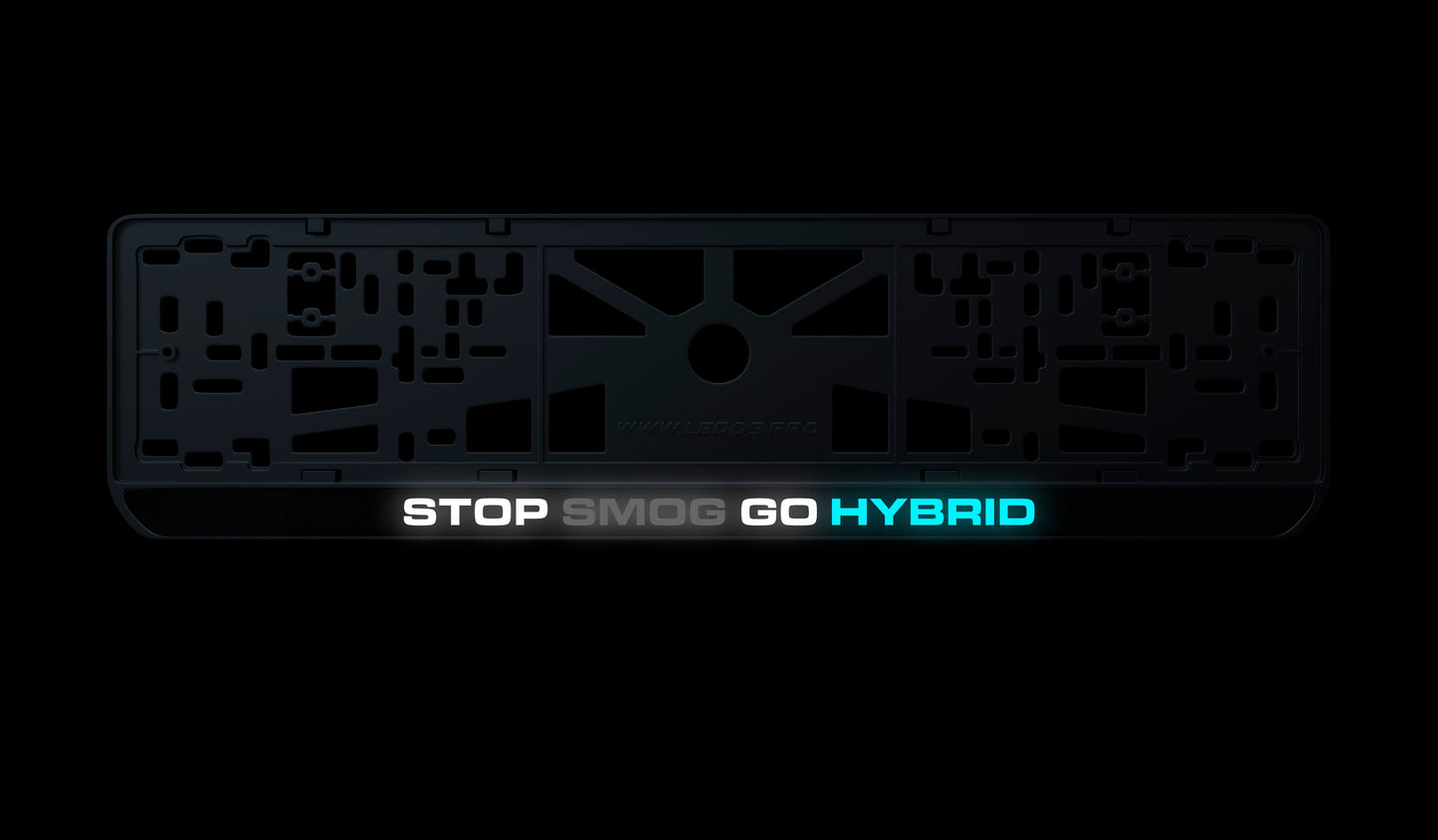 Ramka tablicy rejestracyjnej: STOP SMOG GO HYBRID