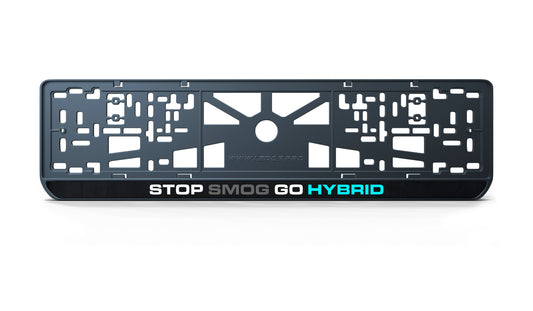 Ramka tablicy rejestracyjnej: STOP SMOG GO HYBRID