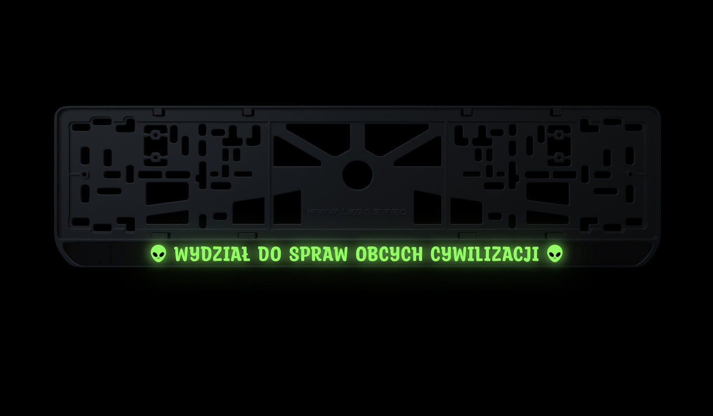 Ramka tablicy rejestracyjnej: Wydział do spraw obcych cywilizacji