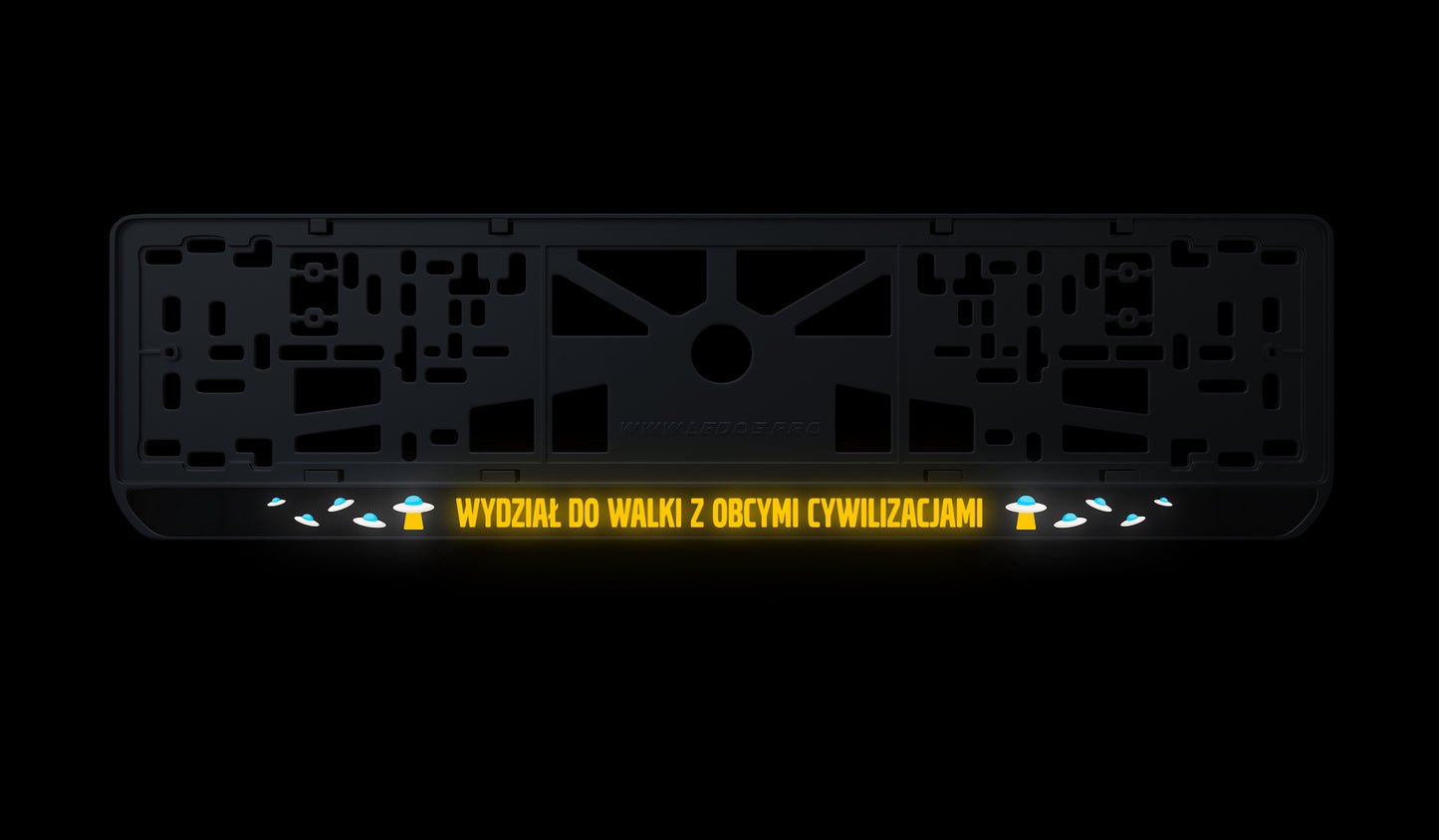 Ramka tablicy rejestracyjnej: Wydział do walki z obcymi cywilizacjami