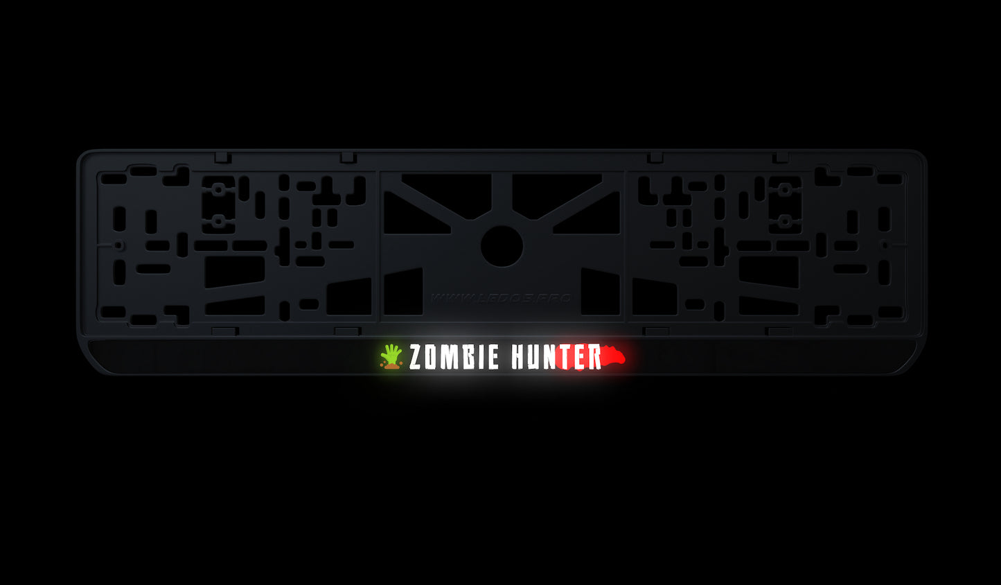 Ramka tablicy rejestracyjnej: Zombie Hunter (Styl #1)