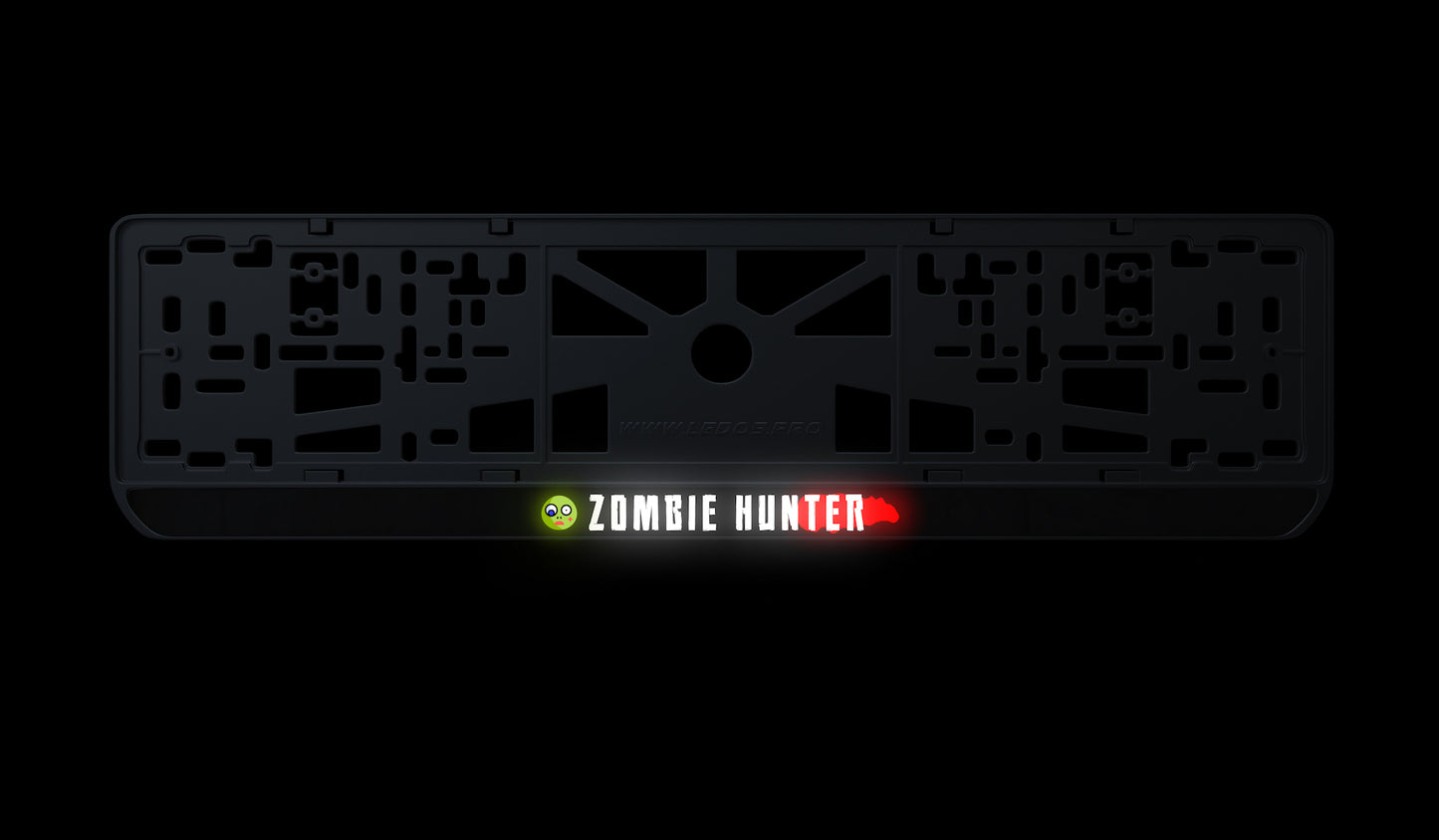 Ramka tablicy rejestracyjnej: Zombie Hunter (Styl #2)