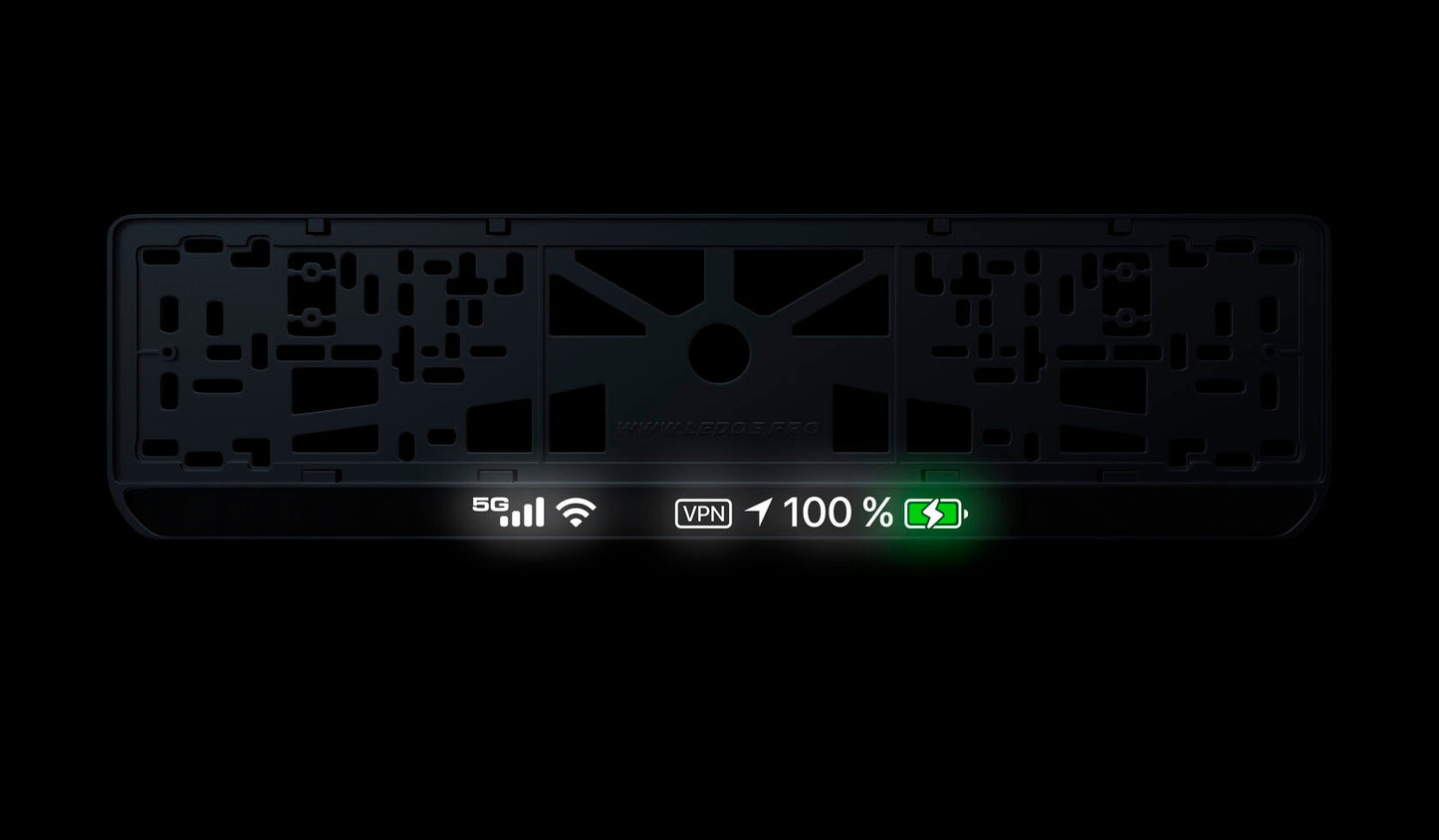 Ramka tablicy rejestracyjnej: Phone bar icons SET #3