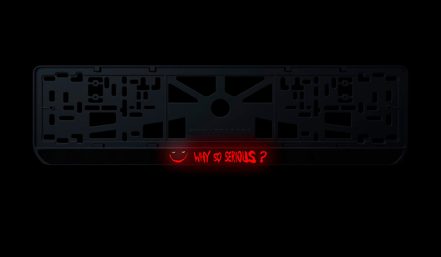 Ramka tablicy rejestracyjnej: Why so serious?